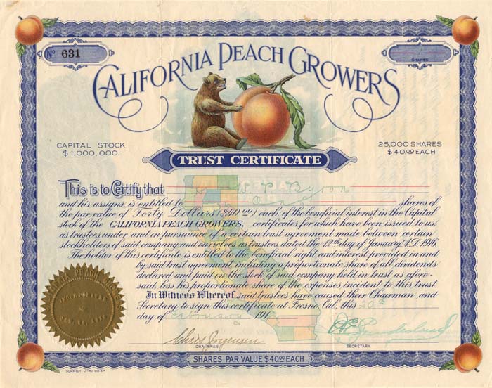 California Peach Growers